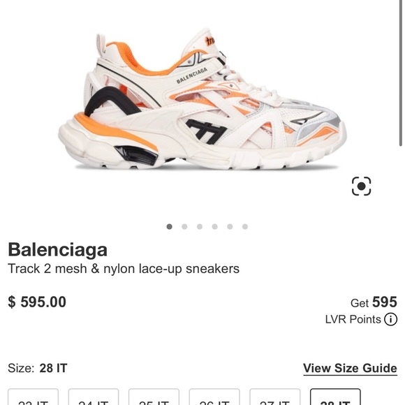 Balenciaga Kids
Track 2 mesh & nylon lace-up sneakers - Picture 6 of 8